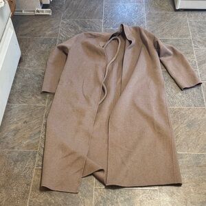 Splendid Camel Brown Open Front Coat